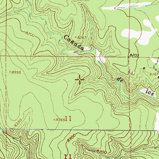 Topographic Map of Silver Plate, NM