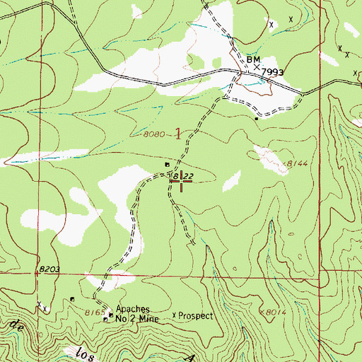 Topographic Map of Wyoming, NM