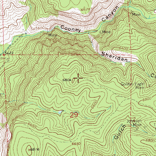 Topographic Map of Slayback Deposit, NM