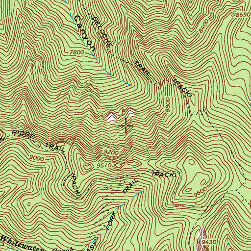 Topographic Map of Deloche Trail Prospects, NM