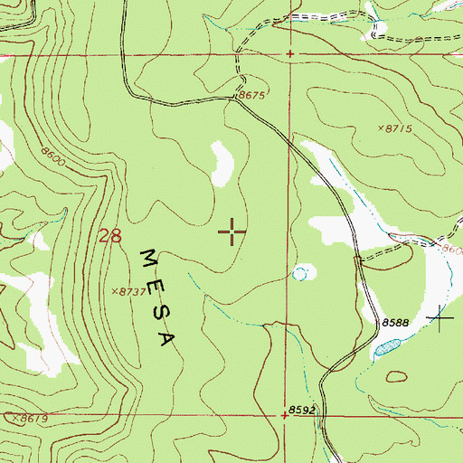 Topographic Map of Kiowa View V, NM