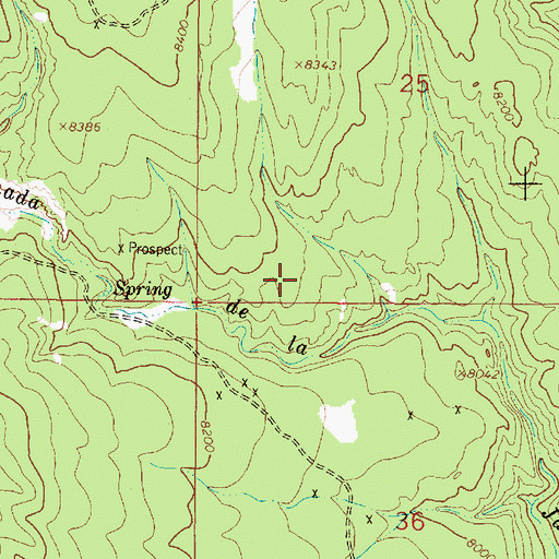 Topographic Map of La Jarita, NM