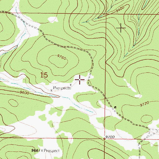 Topographic Map of Jim Jim Prospect, NM