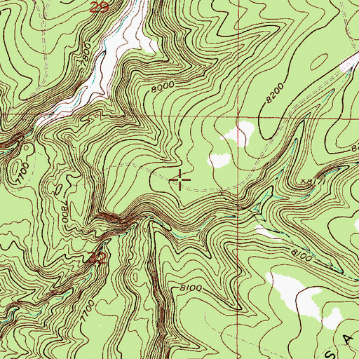 Topographic Map of Horny Toad Mine, NM