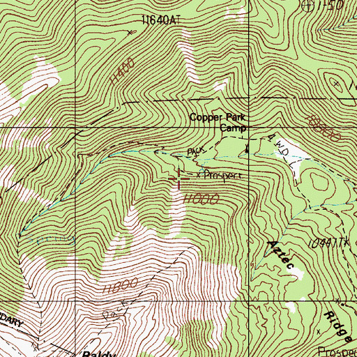 Topographic Map of Deep Tunnel, NM