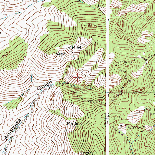 Topographic Map of Confidence, NM