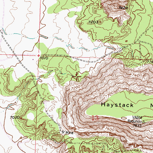 Topographic Map of Uranium Deposit, NM
