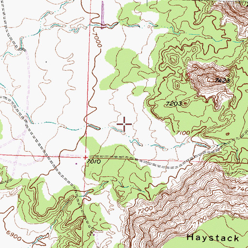 Topographic Map of Uranium Deposit, NM