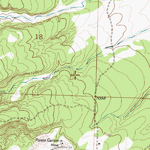 Topographic Map of Gossett, NM