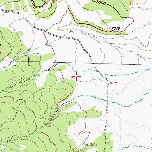 Topographic Map of Isabella, NM