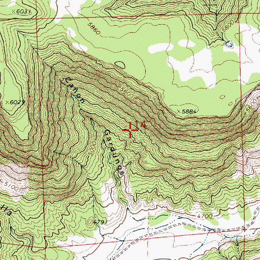 Topographic Map of Windy Number Nine Mine, NM