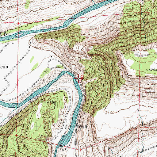 Topographic Map of Lujan Ranch, NM