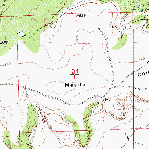 Topographic Map of Lujan Ranch West, NM