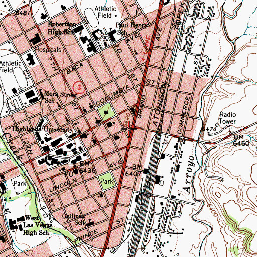 Topographic Map of Marquez Pit, NM