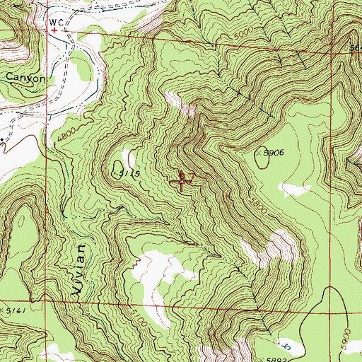 Topographic Map of Mikie V Claims, NM