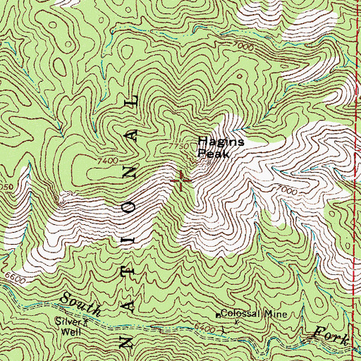 Topographic Map of Pye Lode, NM