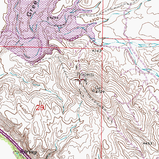 Topographic Map of Esperanza, NM