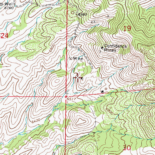 Topographic Map of Rifle Shot, NM