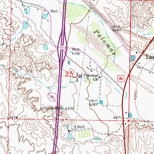 Topographic Map of Barney Iorio Number One, NM