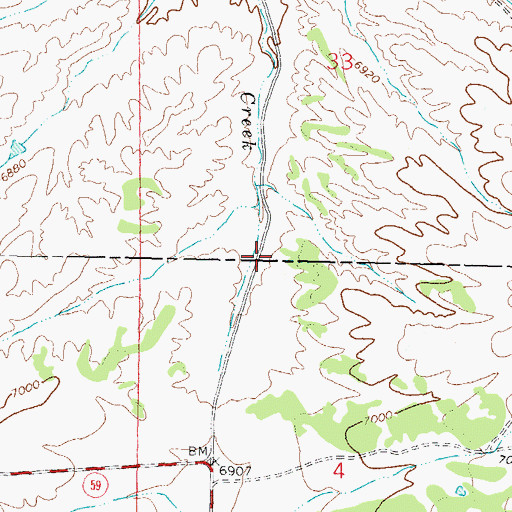 Topographic Map of Scheelemite, NM