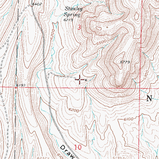 Topographic Map of Goldsborough District, NM