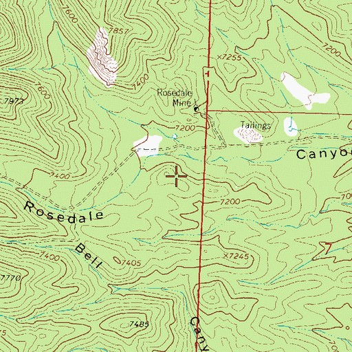 Topographic Map of Robb Prospect, NM