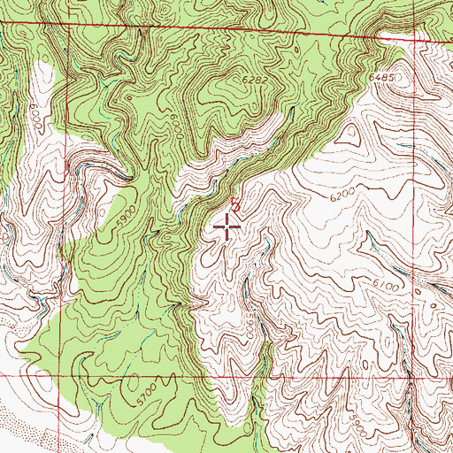 Topographic Map of Romero, NM