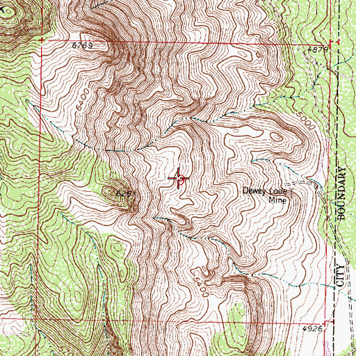Topographic Map of Boarding House Tunnel, NM