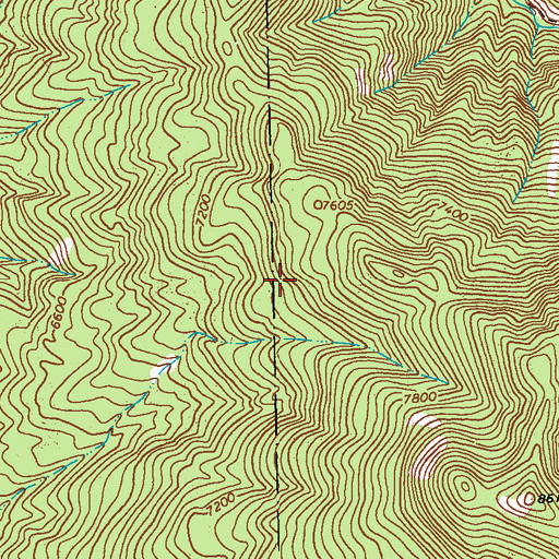 Topographic Map of Ida Bell and Bessie Number One Prospect, NM