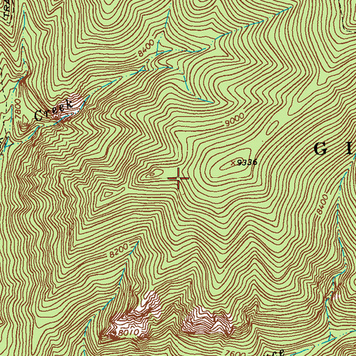 Topographic Map of Kirkpatrick Prospect, NM