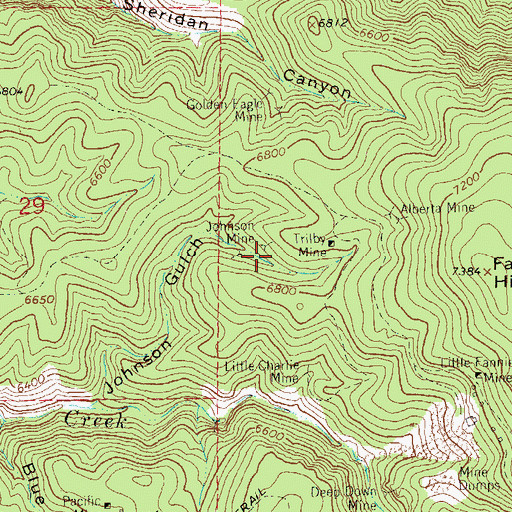 Topographic Map of Last Attemp Lode, NM