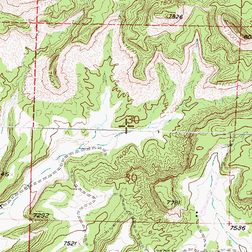 Topographic Map of Tiejen Mine, NM