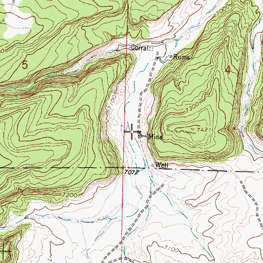 Topographic Map of Drift Mine, NM