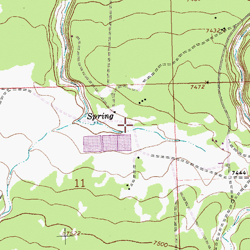 Topographic Map of Mariano Lake, NM