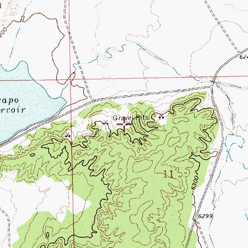 Topographic Map of Kiewit Pit, NM