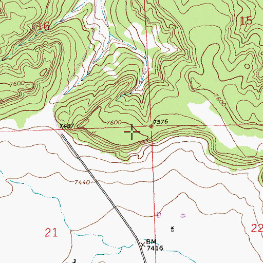 Topographic Map of Kimbler Pit, NM