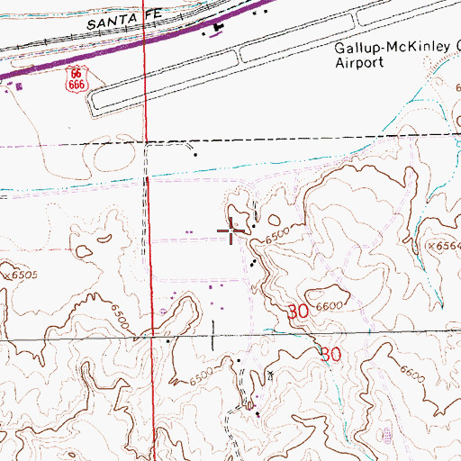 Topographic Map of Grenko Coal Mine, NM