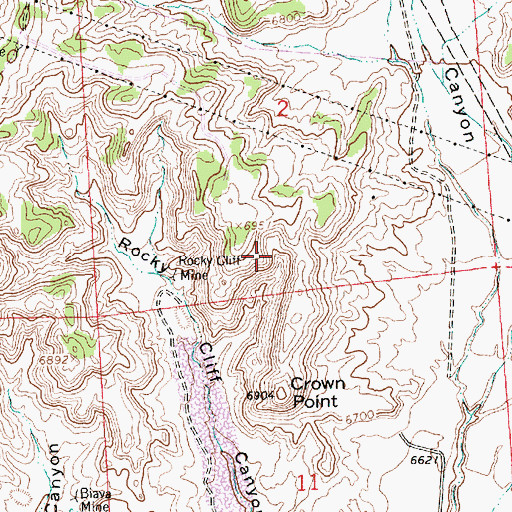 Topographic Map of Elkins Pit, NM