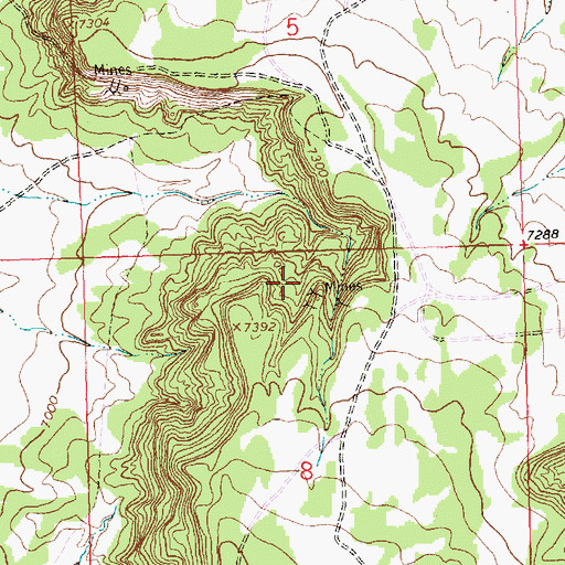 Topographic Map of Francis, NM