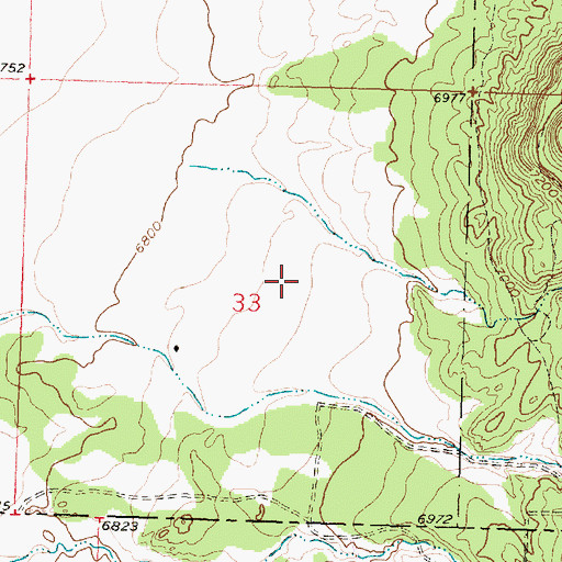 Topographic Map of Farris Mine, NM