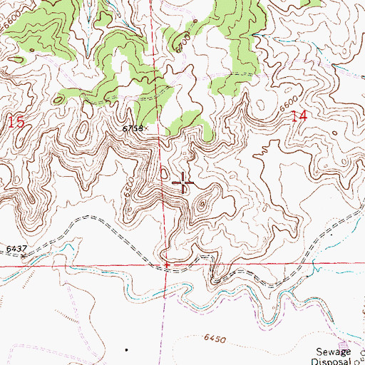 Topographic Map of Enterprise Mine, NM