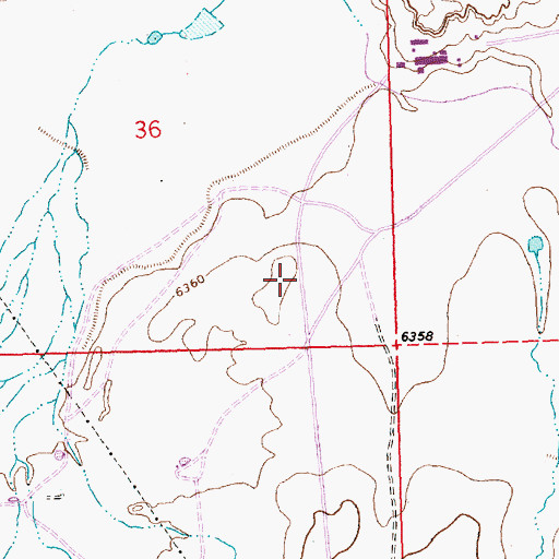 Topographic Map of Noserock Number One, NM