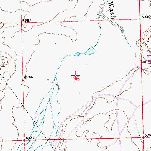 Topographic Map of Noserock Number Two, NM