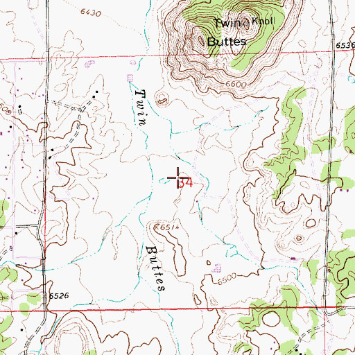 Topographic Map of Olson Pit, NM