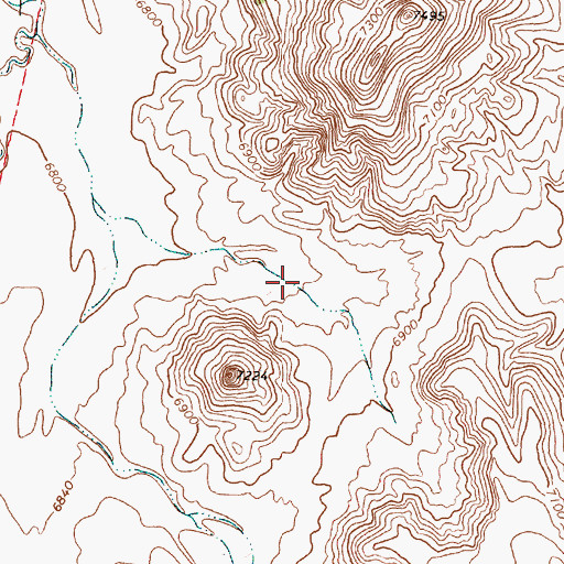 Topographic Map of Cerro Spring, NM