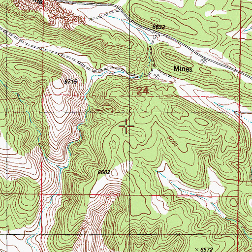 Topographic Map of Jones Magnatite, NM