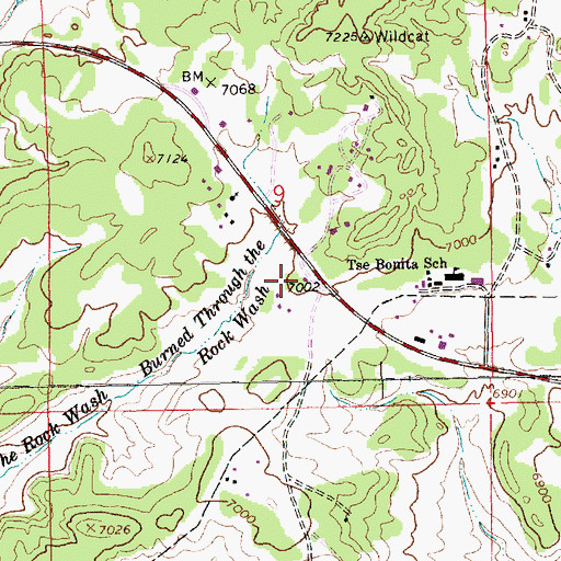Topographic Map of Black Hat, NM