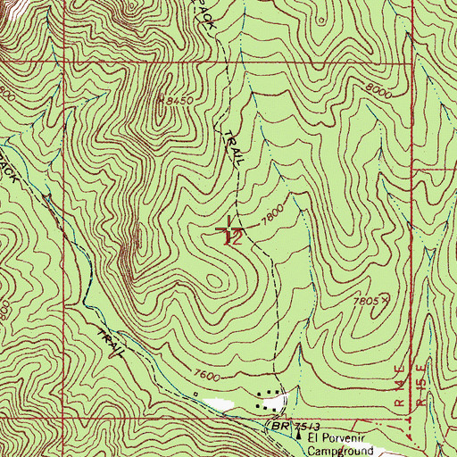 Topographic Map of El Povenir, NM