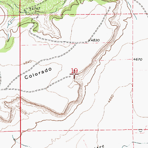 Topographic Map of El Villa Claim, NM