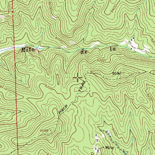 Topographic Map of Faith, NM